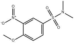 4-甲氧基-N,N-二甲基-3-硝基苯磺酰胺,99363-02-7,结构式