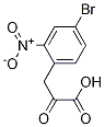 3-(4-broMo-2-nitrophenyl)-2-oxopropanoic acid Struktur