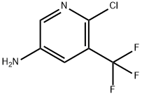 6-クロロ-5-(トリフルオロメチル)ピリジン-3-アミン 化学構造式