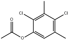 2,4-DICHLORO-3,5-DIMETHYLPHENOL ACETATE Structure