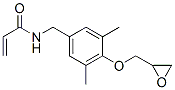 N-[4-(2,3-Epoxypropan-1-yloxy)-3,5-dimethylbenzyl]acrylamide,99431-43-3,结构式