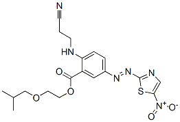 2-Isobutoxyethyl-2-(2-cyanoethylamino)-5-(5-nitro-1,3-thiazol-2-ylazo)benzoate|2-异丁氧基乙基-2-(2-氰乙氨基)-5-(5-硝基-1,3-噻唑-2-基偶氮)苯甲酸酯