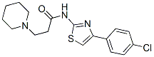 N-[4-(4-Chlorophenyl)-1,3-thiazol-2-yl]-3-(1-piperidinyl)propanamide,99447-00-4,结构式