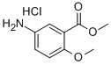 5-AMINO-2-METHOXY-BENZOIC ACID METHYL ESTER HYDROCHLORIDE 化学構造式