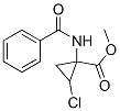 1-benzamido-1-methoxycarbonyl-2-chlorocyclopropane 化学構造式