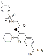 N(alpha)-tosylglycyl-4-amidinophenylalanine piperidide Struktur
