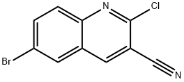 6-BROMOQUINOLINE-2-CHLORO-3-CARBONITRILE Structure