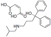 4-isobutylamino-1,1-diphenyl-1-butanol maleate Structure