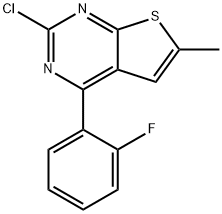99499-25-9 2-Chloro-4-(2-fluorophenyl)-6-methylthieno[2,3-d]pyrimidine