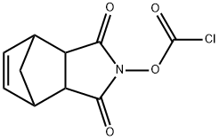 2-[(クロロカルボニル)オキシ]-3a,4,7,7a-テトラヒドロ-4,7-メタノ-1H-イソインドール-1,3(2H)-ジオン 化学構造式