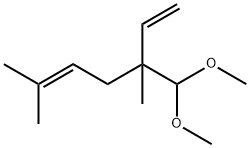 1,5-Heptadiene, 3-(dimethoxymethyl)-3,6-dimethyl- 化学構造式