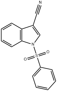 N-(benzenesulfonyl)indole-3-carbonitrile Structure