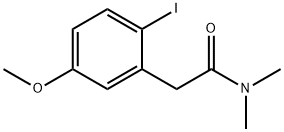 2-(2-IODO-5-METHOXY-PHENYL)-N,N-DIMETHYL-ACETAMIDE, 99540-20-2, 结构式
