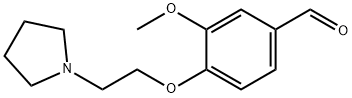 3-METHOXY-4-[2-(1-PYRROLIDINYL)ETHOXY]BENZALDEHYDE OXALATE 化学構造式