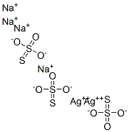 disilver tetrasodium tris(thiosulphate)  Struktur