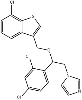 Sertaconazole nitrate Struktur
