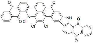 99688-45-6 trichloro-12,24-dihydro-5H-naphtho[2,3-h]naphth[2'',3'':6',7']indolo[2',3':6,7]anthra[2,1,9-mna]acridine-5,10,13,18,25-pentone
