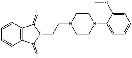 2-(2-(4-(2-Methoxyphenyl)piperazin-1-yl)ethyl)isoindoline-1,3-dione Struktur