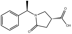 (1`R,3R)-1-(1`-苯基乙基)-5-氧代-3-吡咯羧酸,99735-43-0,结构式