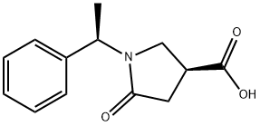 (1'S, 3S)-1-(1'-PHENYLETHYL)-5-OXO-3-PYRROLIDINE CARBOXYLIC ACID Struktur