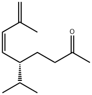 (5R,6Z)-8-メチル-5-(1-メチルエチル)-6,8-ノナジエン-2-オン 化学構造式