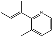 Pyridine, 3-methyl-2-(1-methyl-1-propenyl)-, (E)- (9CI) Structure