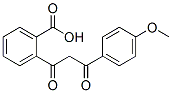 2-[3-(4-メトキシフェニル)-1,3-ジオキソプロピル]安息香酸 化学構造式