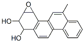 1,2-Dihydroxy-3,4-epoxy-1,2,3,4-tetrahydro-6-methylchrysene Struktur