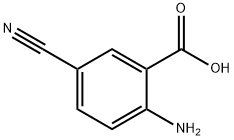 2-氨基-5-氰基苯甲酸, 99767-45-0, 结构式