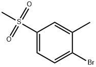 1-ブロモ-4-メタンスルホニル-2-メチルベンゼン 化学構造式