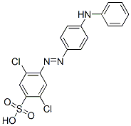 2,5-Dichloro-4-[[4-(phenylamino)phenyl]azo]benzenesulfonic acid Structure
