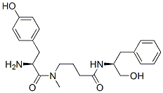 4-[[(2S)-2-amino-3-(4-hydroxyphenyl)propanoyl]-methyl-amino]-N-[(2S)-1 -hydroxy-3-phenyl-propan-2-yl]butanamide,99803-32-4,结构式