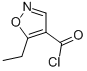 4-Isoxazolecarbonyl chloride, 5-ethyl- (9CI) 化学構造式