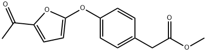 methyl 2-[4-[(5-acetyl-2-furyl)oxy]phenyl]acetate Structure