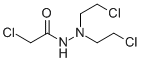 1-Chloroacetyl-2,2-bis(2-chloroethyl)hydrazine 化学構造式