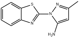 2-苯并噻唑-2-基-5-甲基-2H-3-氨基吡唑, 99845-70-2, 结构式