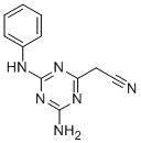 (4-AMINO-6-ANILINO-1,3,5-TRIAZIN-2-YL)ACETONITRILE Structure