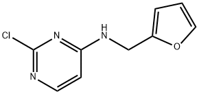 2-chloro-N-(furan-2-ylmethyl)pyrimidin-4-amine 结构式