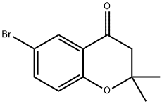 6-ブロモ-2,2-ジメチル-4-クロマノン 化学構造式