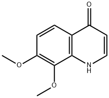 4-HYDROXY-7,8-DIMETHOXYQUINOLINE 结构式