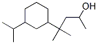 3-(isopropyl)-alpha,gamma,gamma-trimethylcyclohexanepropanol  Struktur