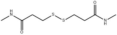 3,3'-ジチオビス(N-メチルプロパンアミド) 化学構造式