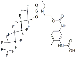 99908-28-8 4-Methyl-1,3-benzenedicarbamic acid 1-[2-[N-propyl-N-(heptadecafluorooctyl)sulfonylamino]ethyl] ester