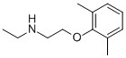 2-(2,6-ジメチルフェノキシ)-N-エチルエタンアミン 化学構造式