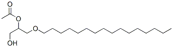 1-palmityl-2-acetylglycerol Structure