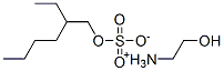 硫酸水素2-エチルヘキシル/2-アミノエタノール,(1:1) 化学構造式