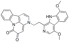 3-[2-(4,8-Dimethoxy-9H-pyrido[3,4-b]indol-1-yl)ethyl]-3H-indolo[3,2,1-de][1,5]naphthyridine-5,6-dione Struktur