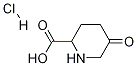 5-オキソピペリジン-2-カルボン酸塩酸塩 化学構造式