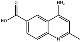 4-Amino-2-methylquinoline-6-carboxylic acid Struktur