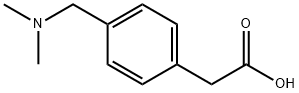 4-[(DIMETHYLAMINO)METHYL]-BENZENEACETIC ACID, 99985-52-1, 结构式